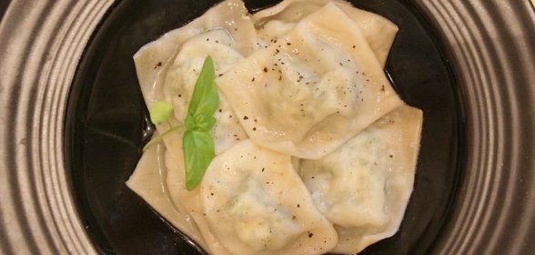 Равиоли с крапивой и творогом