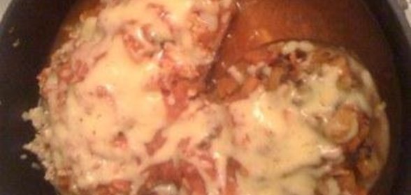 Фаршированные лодочки из баклажан