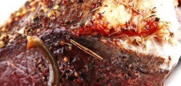 Маринованная баранья нога на гриле