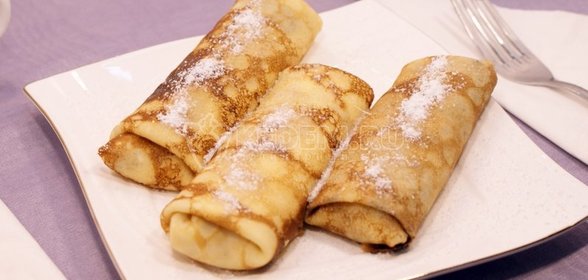 Блинчики с творогом и изюмом