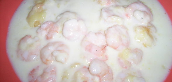 креветки в соусе