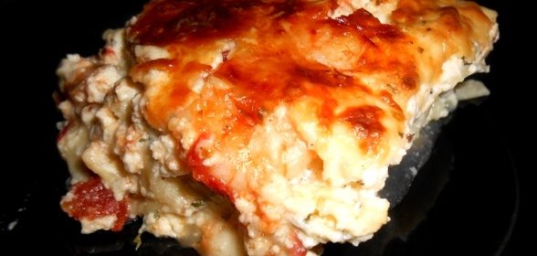 Лазанья с креветками
