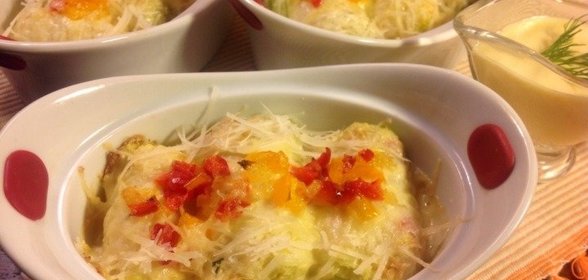 Голубцы с кускусом и семгой
