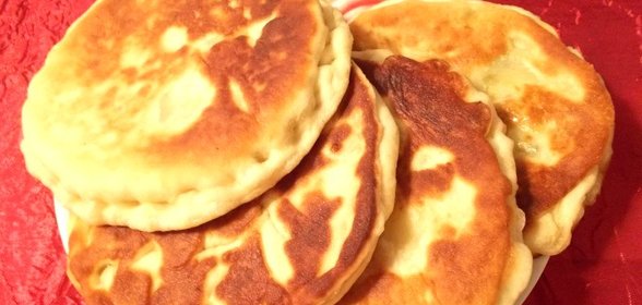 Картофельные лепёшки с зеленью петрушки