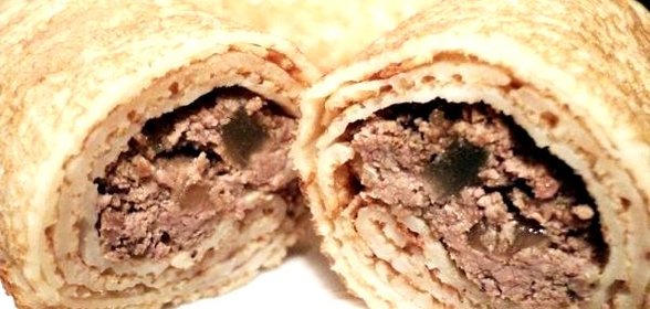 Блинчики с куриной печенью