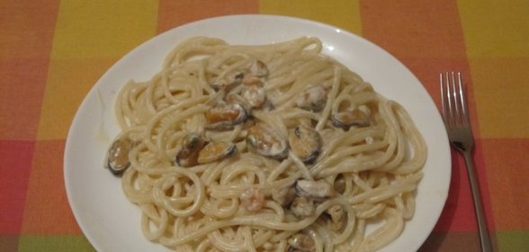 Спагетти с морепродуктами