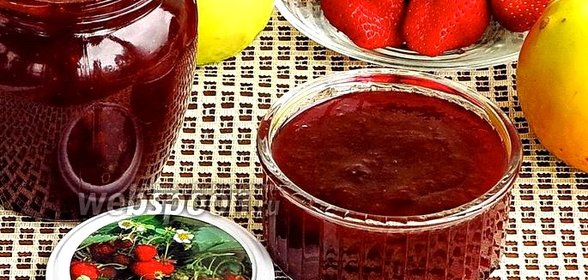 Повидло из клубники и яблок