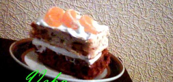 Бисквитные пироженные с орехами