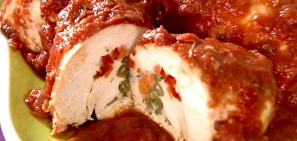 Куриные рулеты в дижонской горчицей