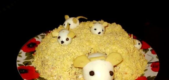 Cалат Мышки в сыре