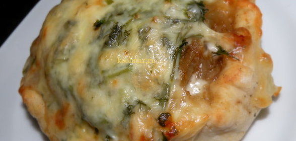 Луковые булочки с остринкой под сырной корочкой. Булочки Чиполлино