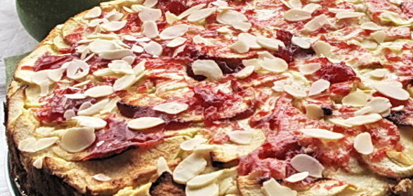 Творожно-яблочный пирог