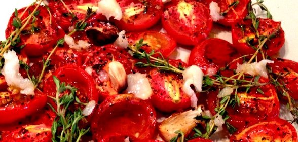 Печеные томаты с чесноком (Viva España!)