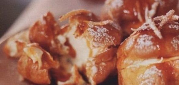 Запеченный тост с фаршем