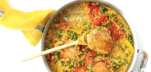 Курица с кус-кус и помидорами