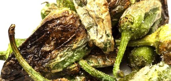 Жареные зеленые чили