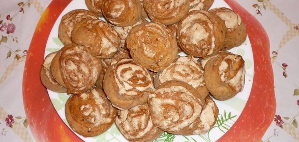 Творожное печенье с ореховым безе