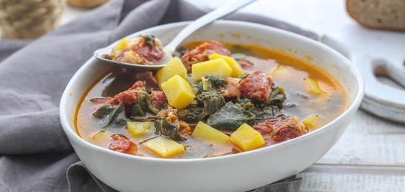 Хорватский суп с молодой зеленью