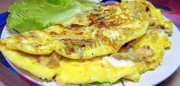Омлет с курицей