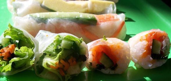 Роллы из листов рисовой бумаги !!!