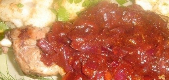 Свинина с соусом Наршараб