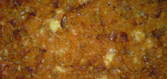 Рыба ,запечённая под морковно-ореховым одеялом