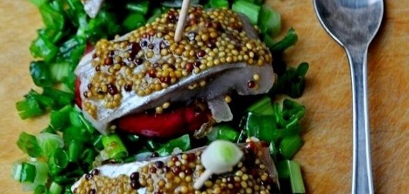 Закуска из сельди с яблоками