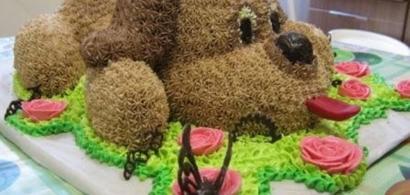 Торт Собачка (Как вариант украшения)