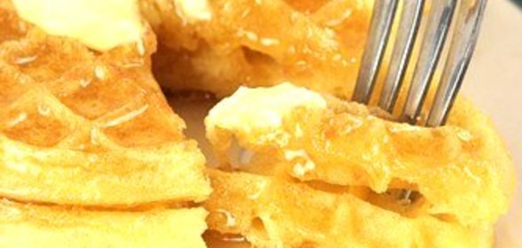 Бельгийские вафли с беконом