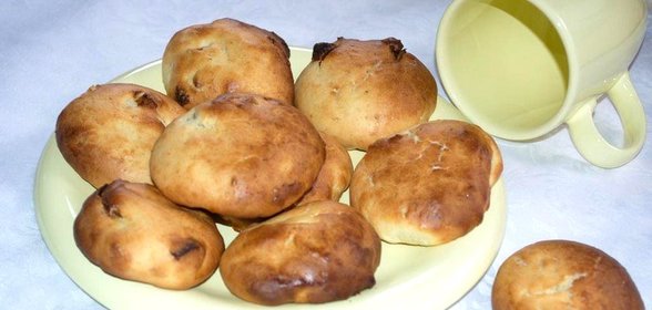 Булочки на твороге без дрожжей