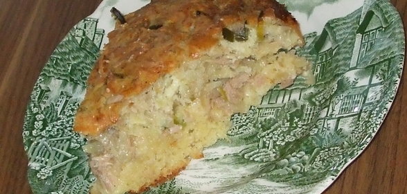 Заливной пирог с тунцом
