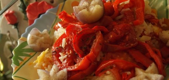 телячья печень в омлете