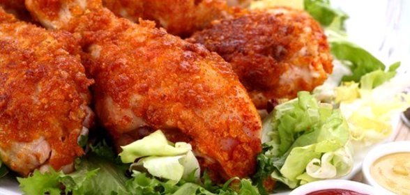 Цыплята жареные, в сухарях