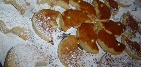 Рождественское печенье Грецкое-Plätzchen Walnußschnitten