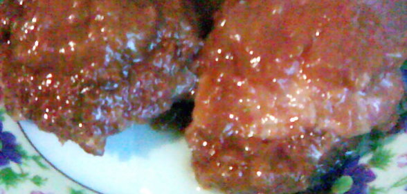 Бедрышки, запеченные под абрикосовым соусом