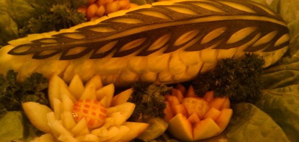 Резной фаршированный кабачок (Вариант)