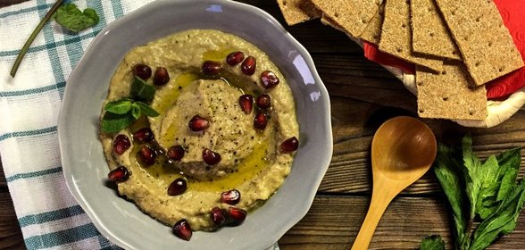 Закуска из баклажана (Бабагануш)