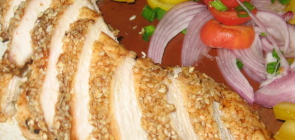 Куриная грудка в кунжуте