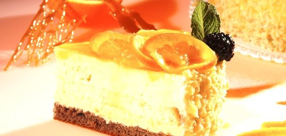 Апельсиновый хрустящий торт