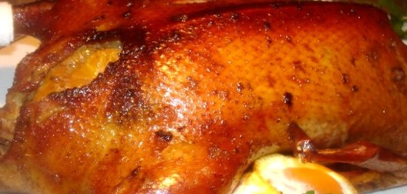 Утка с мандаринами