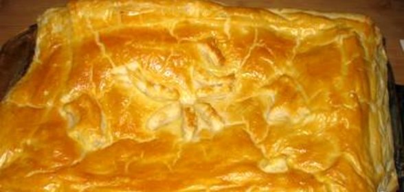 Пирог с говядиной и пивом