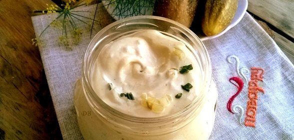 Соус Тартар с солеными огурцами