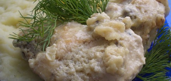 Курица Неженка в сметано-горчичном соусе