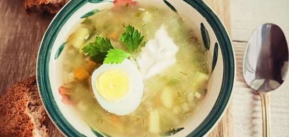 Рассольник с перловкой