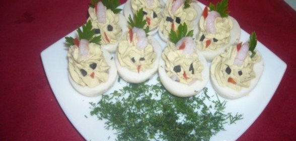 Фаршированные яйца (самый простой рецепт)