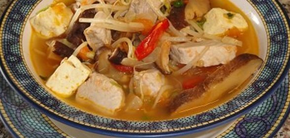 Тайский рыбный суп с Тофу и Грибами ! ! !