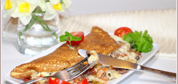 Омлет с морепродуктами