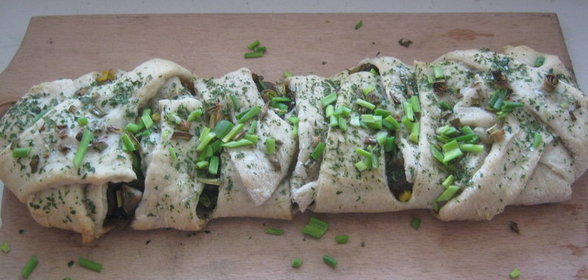 Необычный грибной пирог