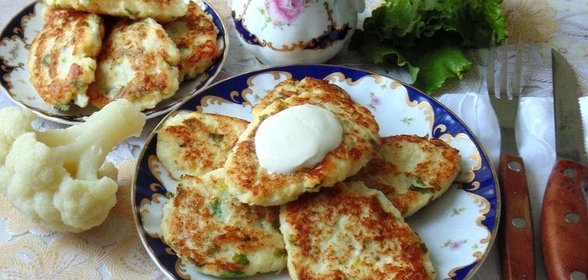 Оладьи из цветной капусты