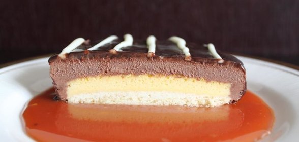 Шоколадный делис с соленой карамелью